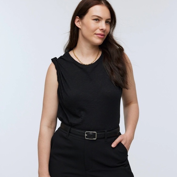 Madewell Dolman-Sleeve Crewneck Tee in Slub - Picture 2 of 7